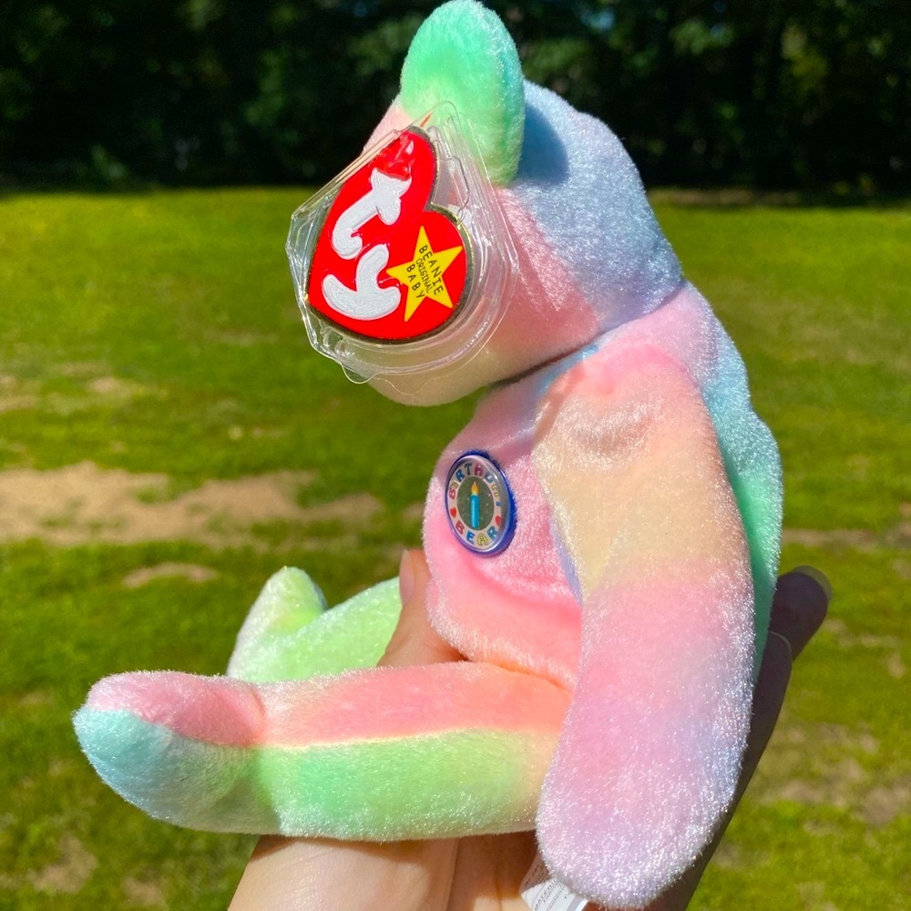 💫 Vintage TY Beanie Baby “B.B. Bear” 🐻 🥳 (Birthday) (Rare) - Picture 3 of 13